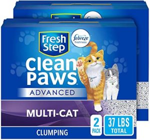 Fresh Step Clean Paws Unscented Low Tracking Clumping Cat Litter