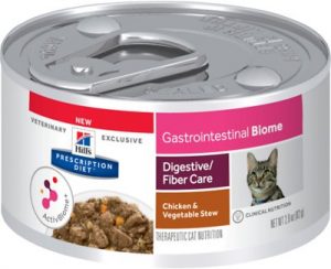 Hill's Prescription Diet Gastrointestinal Biome Digestive/Fiber Care Chicken & Vegetable Stew Canned Cat Food