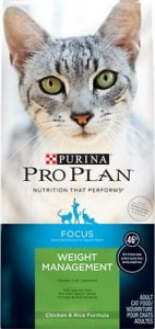 Purina Pro Plan Focus Adult Weight Management Chicken & Rice Formula Dry Cat Food
