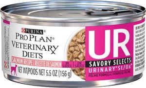 Purina Pro Plan Veterinary Diets UR Savory Selects Urinary StOx Salmon Recipe In Sauce Canned Cat Food