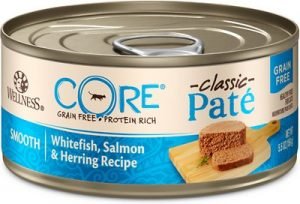 Wellness CORE Natural Grain Free Whitefish Salmon & Herring Pate Canned Kitten & Cat Food