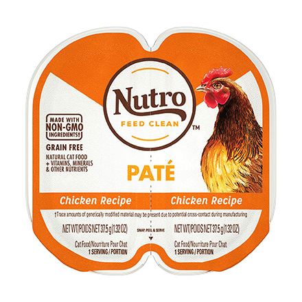 NUTRO Perfect Portions Grain Free Natural Wet Cat Food, Paté