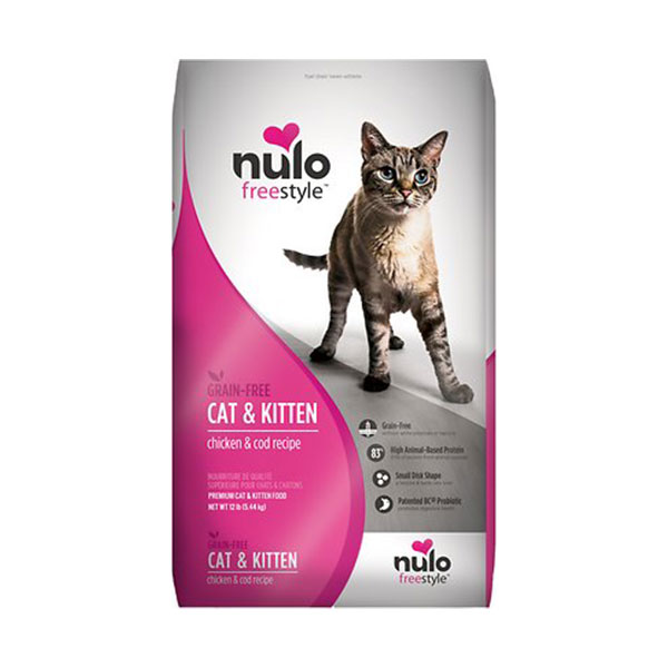 Nulo Freestyle Chicken & Cod Recipe Grain-Free Dry Cat & Kitten Food