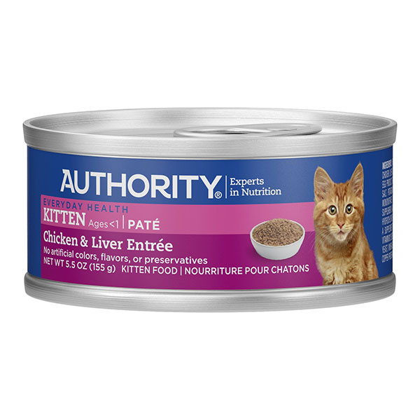 Authority Chicken & Liver Entree Kitten Pate Canned Cat Food